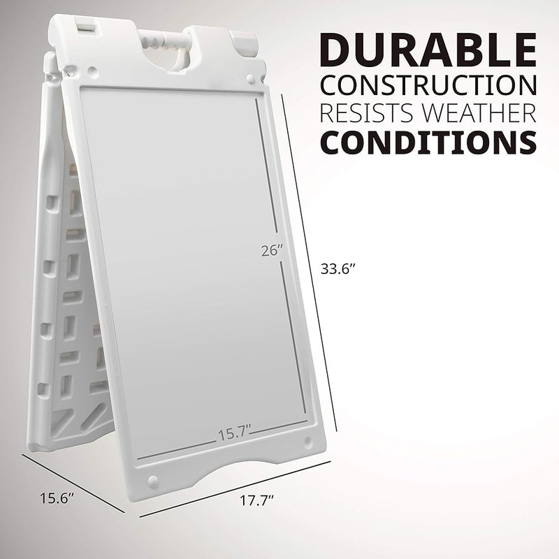 Durable Waterproof Sign Frame Double-Sided A-Frame Portable Marketing Display US