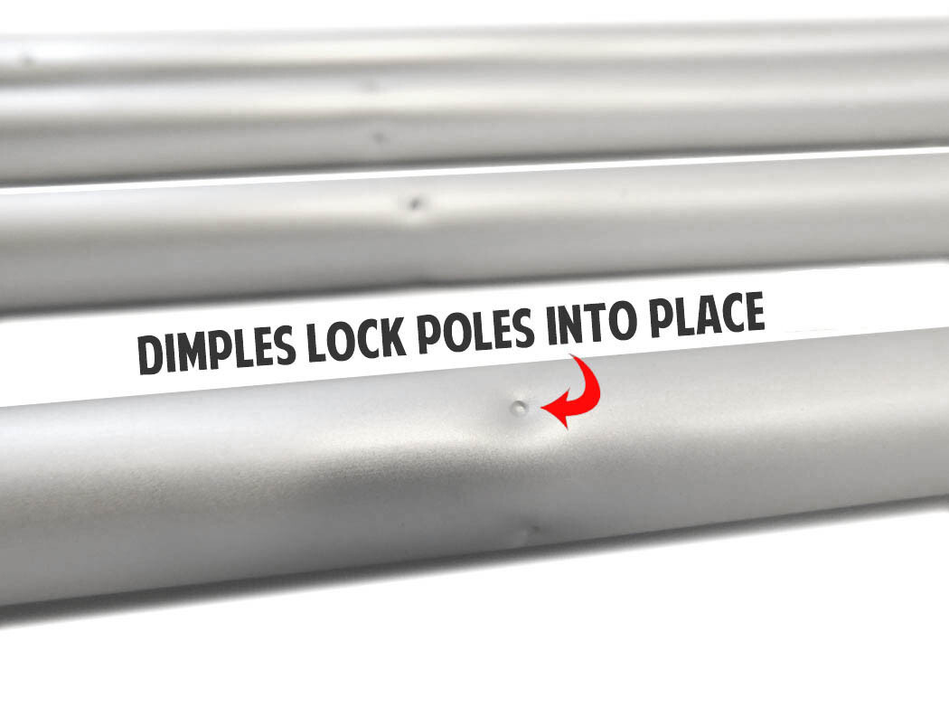 15ft Windless Swooper Flag Pole Kit Flagpole Feather Flag Sign Pole X Stand