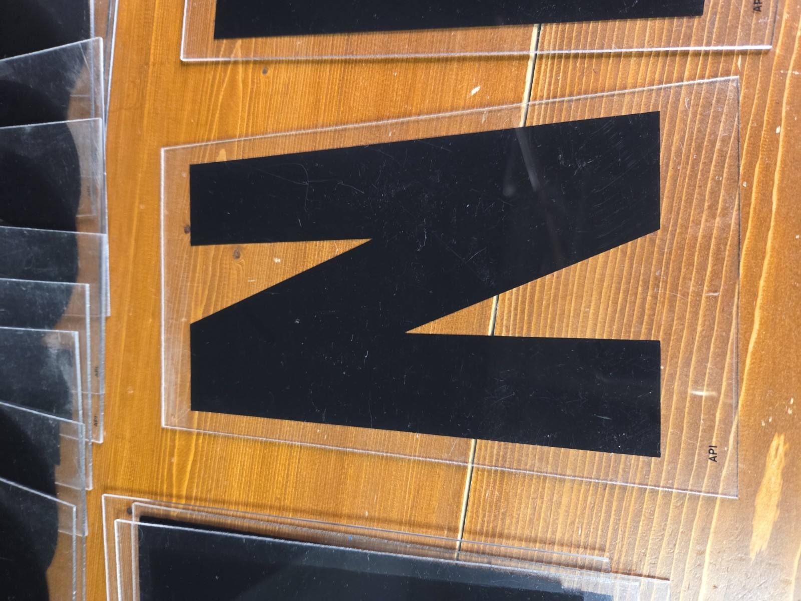 38 Vintage Plastic 9″ Marquee Mixed Letters For Outdoor Sign Black Used
