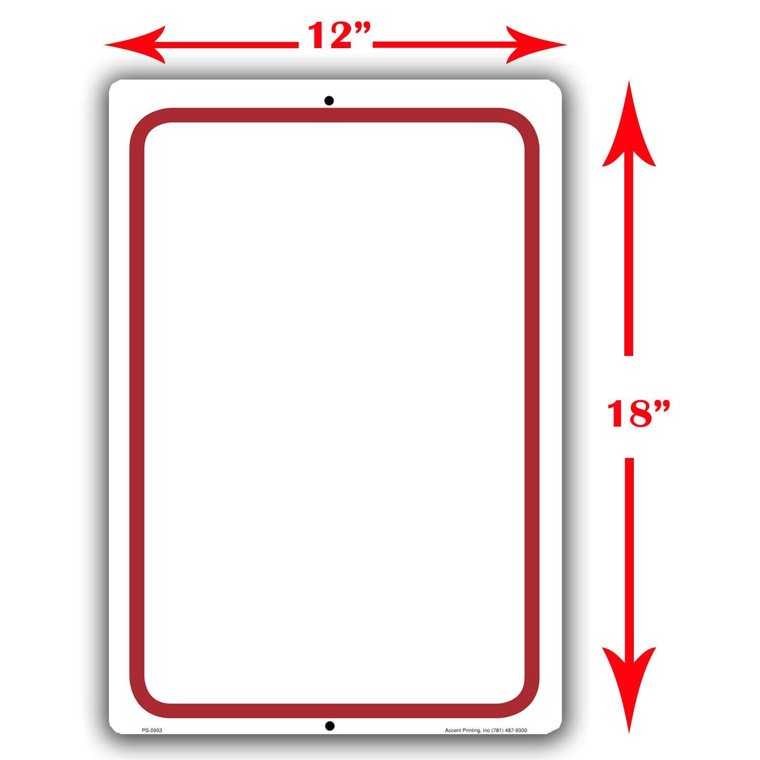 Dumpster For Tenants Use Only | Single-sided Parking Sign | 12″W x 18″H