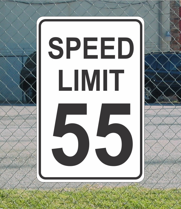 Speed Limit 55 Metal Sign for Street Road Highway Parking Lot 12″x18″ mph