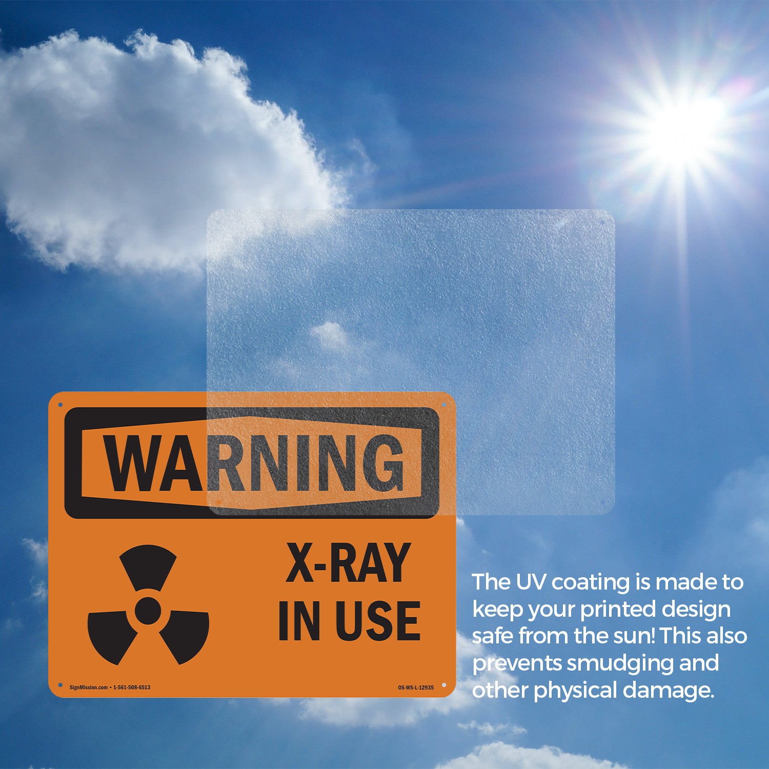 X-Ray In Use OSHA WARNING Sign Metal, Plastic, Or Decal – 5 or 10 Pack