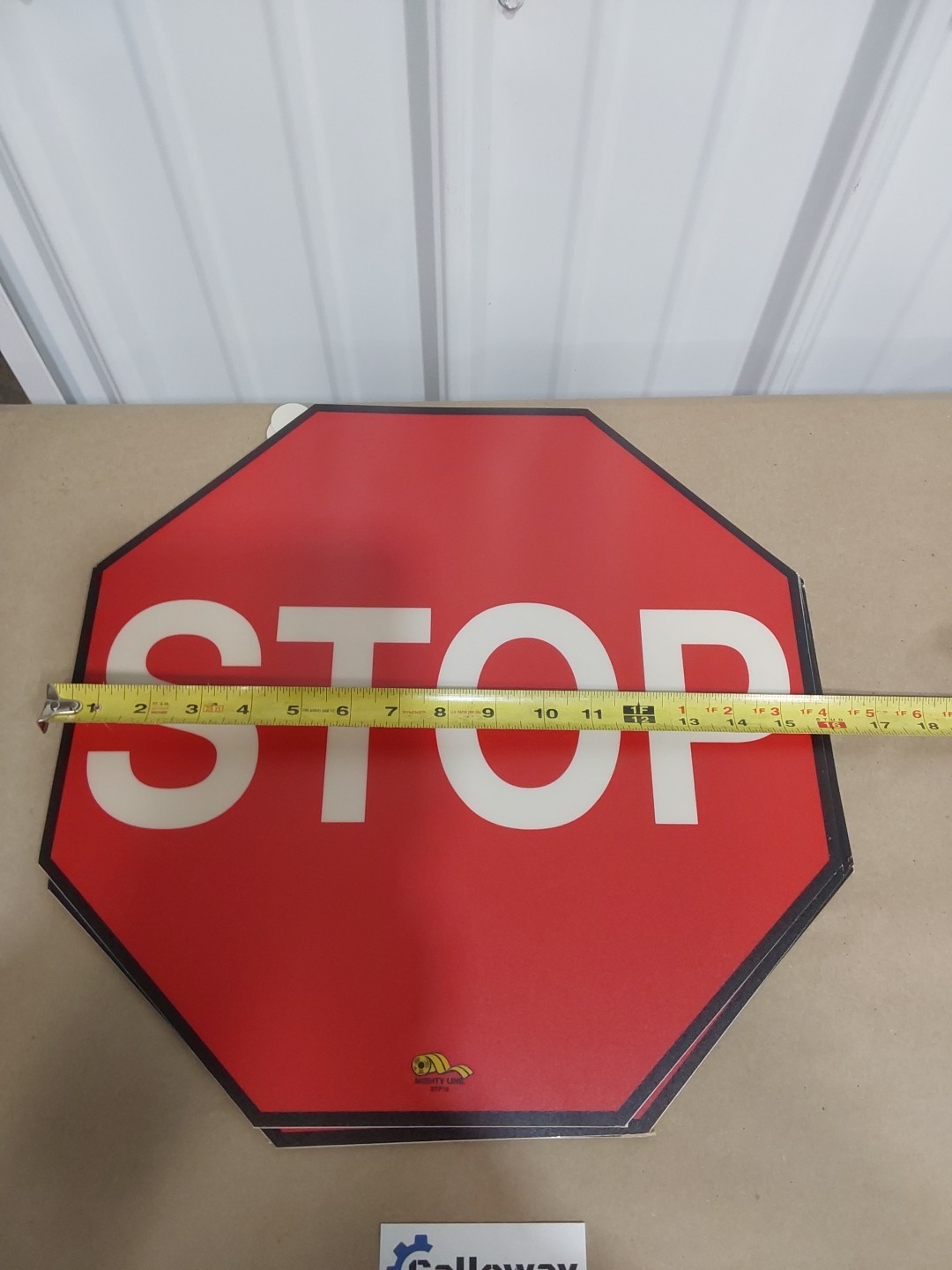 6pc LOT Shieldmark Stp16 Floor Stop Sign Heavy Duty Industrial Grade