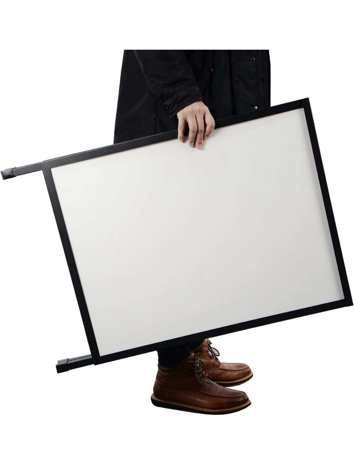 t-sign 24×36 Double-Sided Sidewalk A-Frame Sign, Black Metal Floor Standing