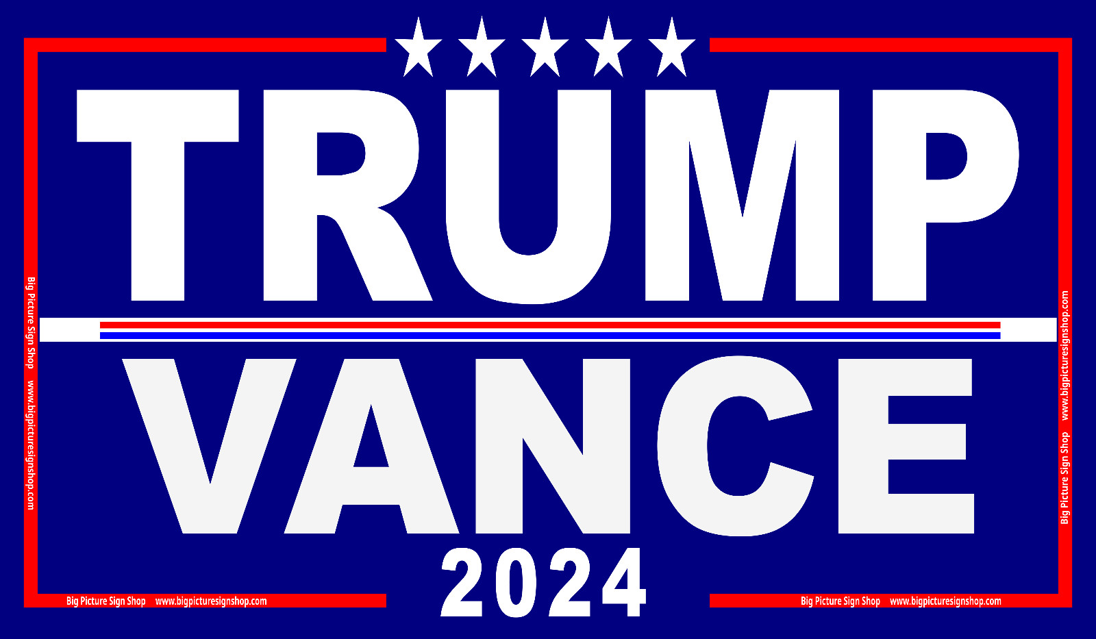 TRUMP VANCE 2024 – HUGE & VERY LARGE – Banners – Reinforced -USA MADE – QUALITY