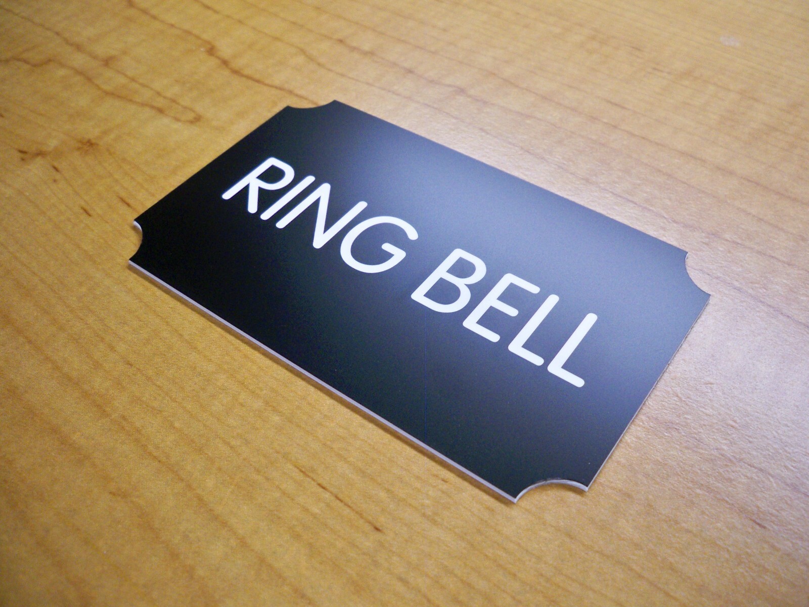 Custom Engraved 3×5 Black Plaque Office Sign | Add Your Wording | Wall or Door