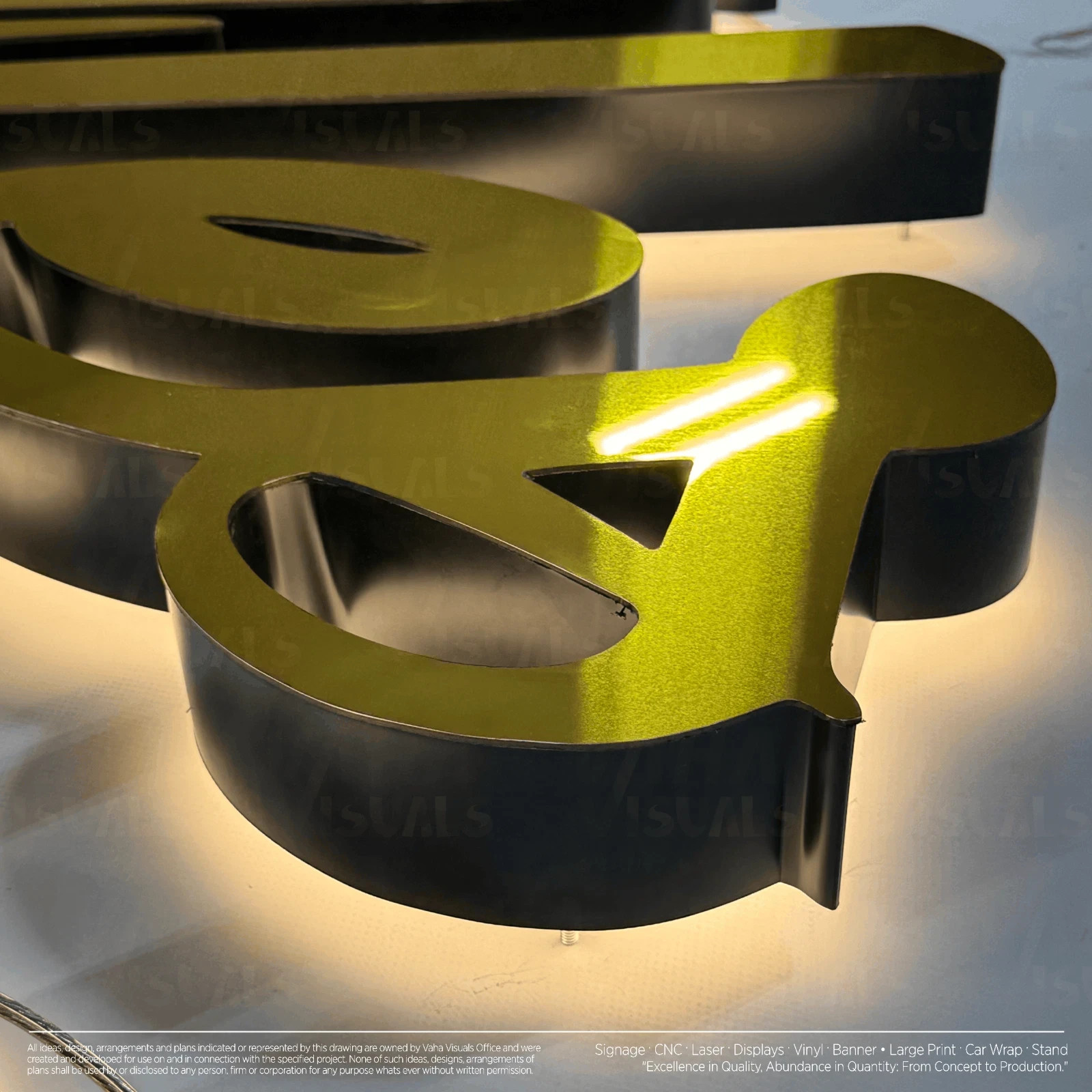 𝑵𝓙̶ Your Brand Custom 3D Channel Letters Illuminated & Non-Illuminated