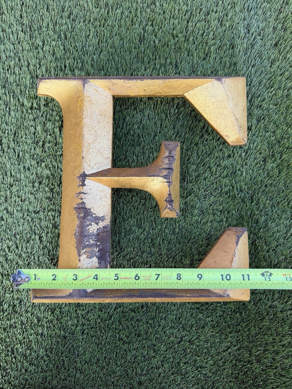 Vintage ENGLISH Shop Sign EAT In Gold leaf – ADVERTISING 11.5” Tall
