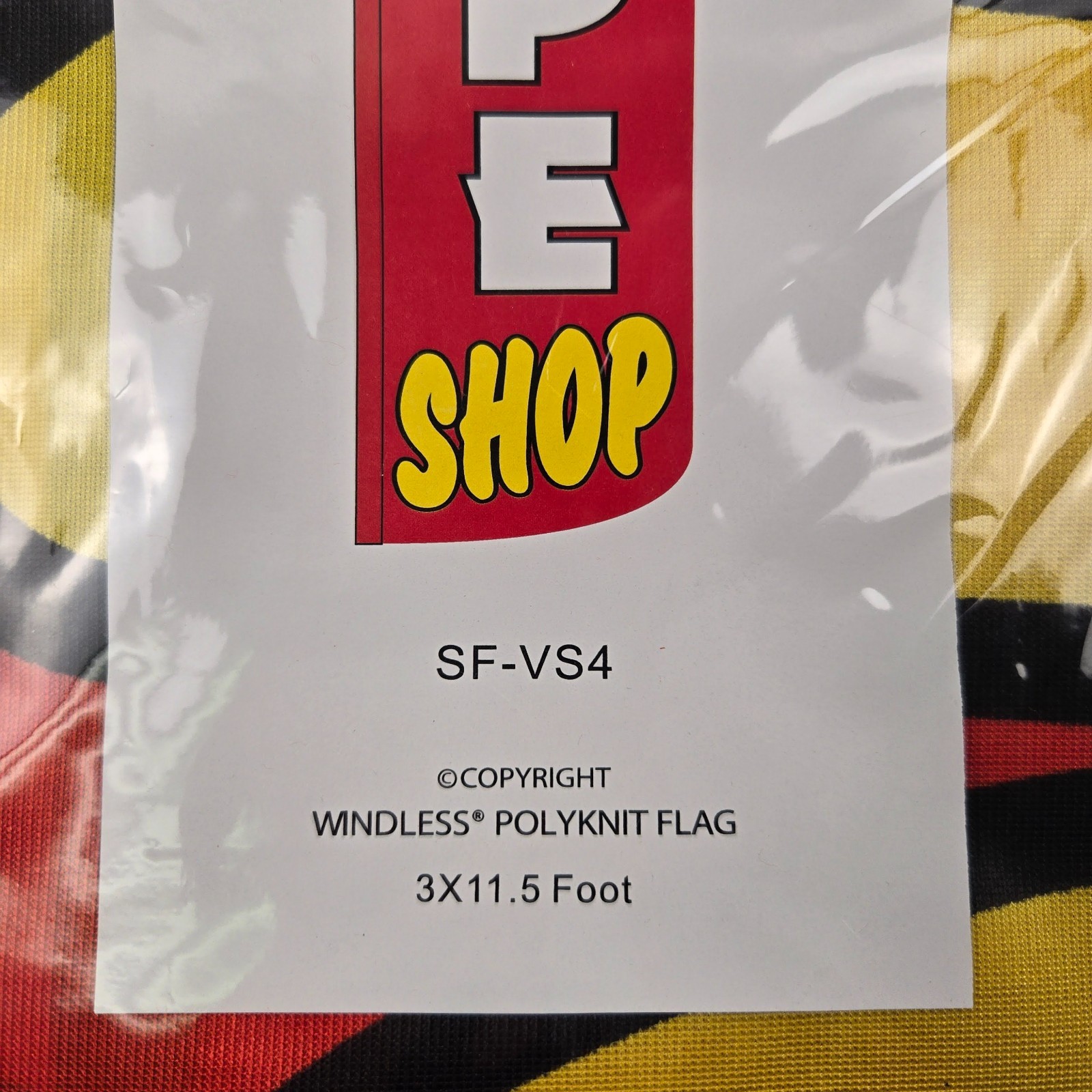 Vape Shop Windless Polyknit Flag Swooper Flutter 3ft W x 11.5ft Tall SF-VF4 NEW