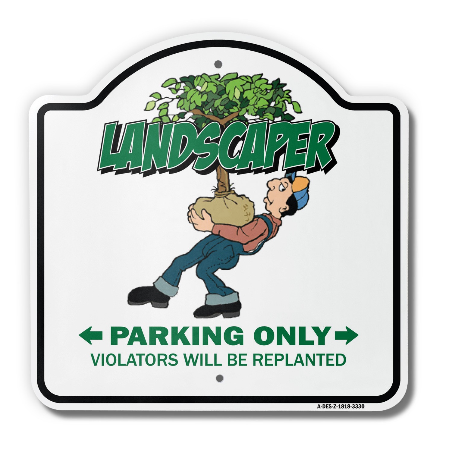 Landscaper 18″ X 18″ Heavy-Gauge Aluminum Architectural Sign