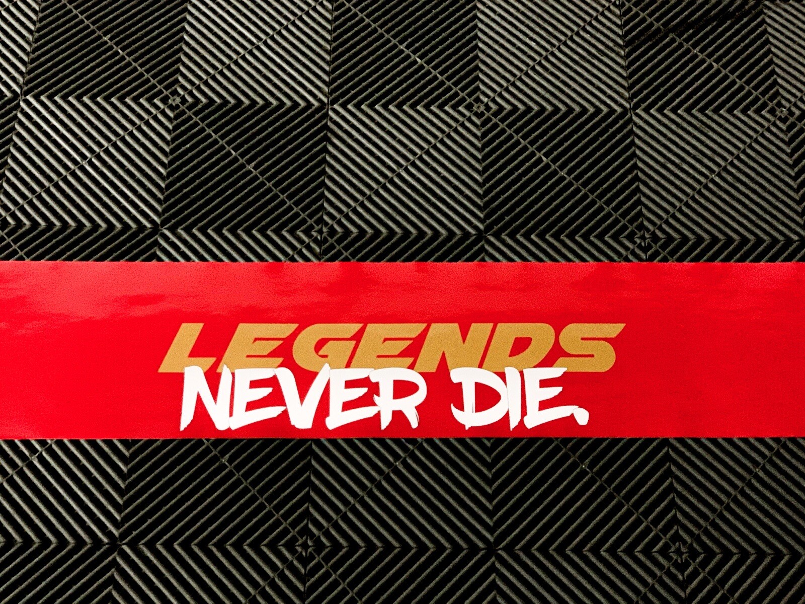 Legends Never Did Windshield Banner Kobe Paul Walker Vinyl sticker Racing JDM
