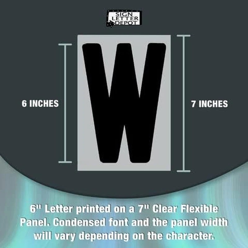 Changeable Outdoor Sign Letters 6” Portable Flex Letters 279 Count Helvetica