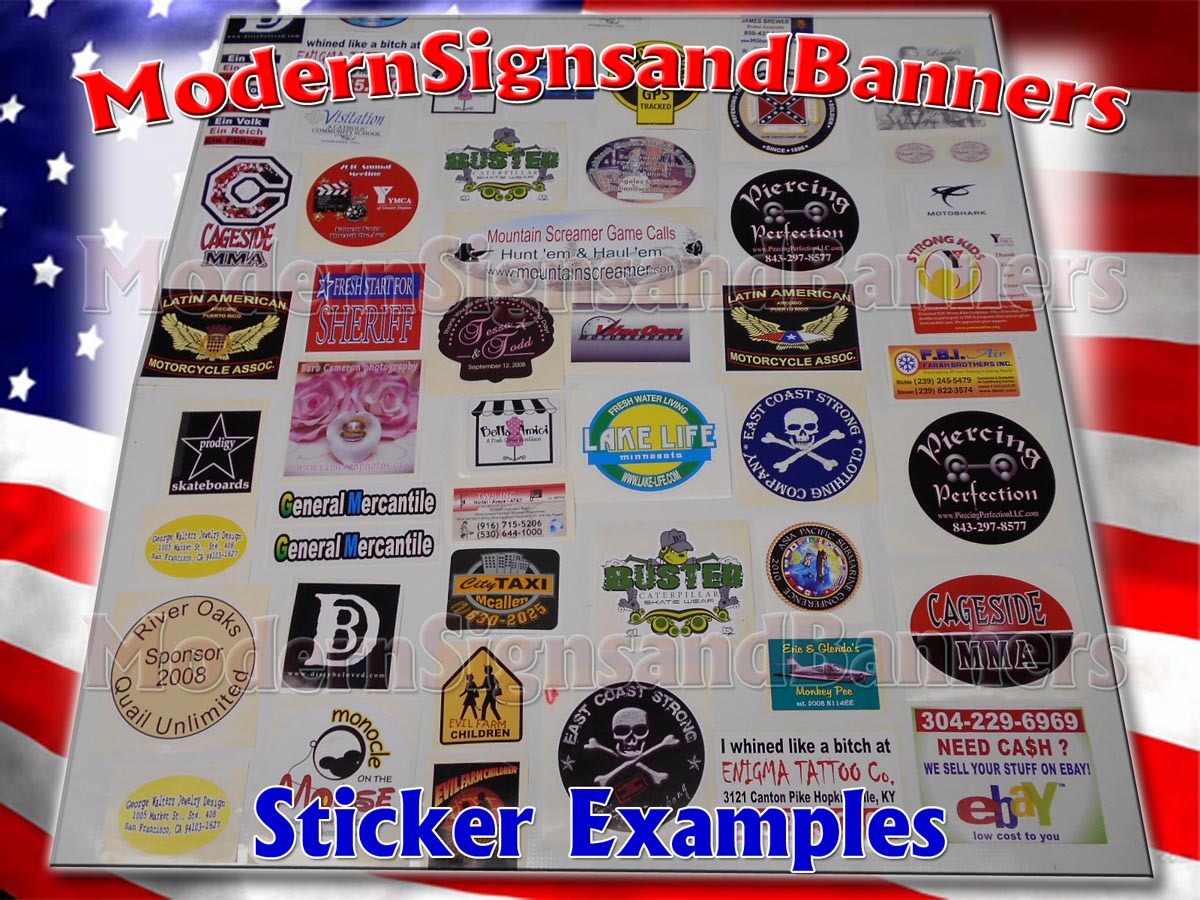 75 2×3 Custom Printed Full Color Outdoor Vinyl Business Logo Sticker Decal Label