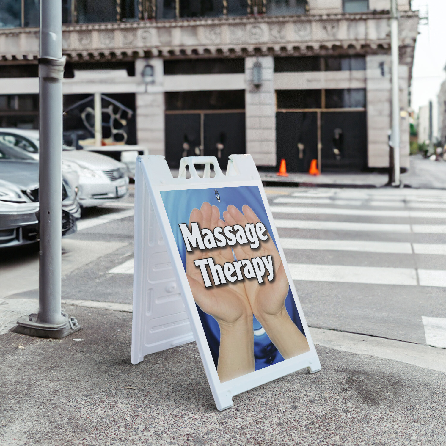 A-frame Sidewalk Massage Therapy 24″ x 36″ Double Sided A-Frame Sidewalk Sign