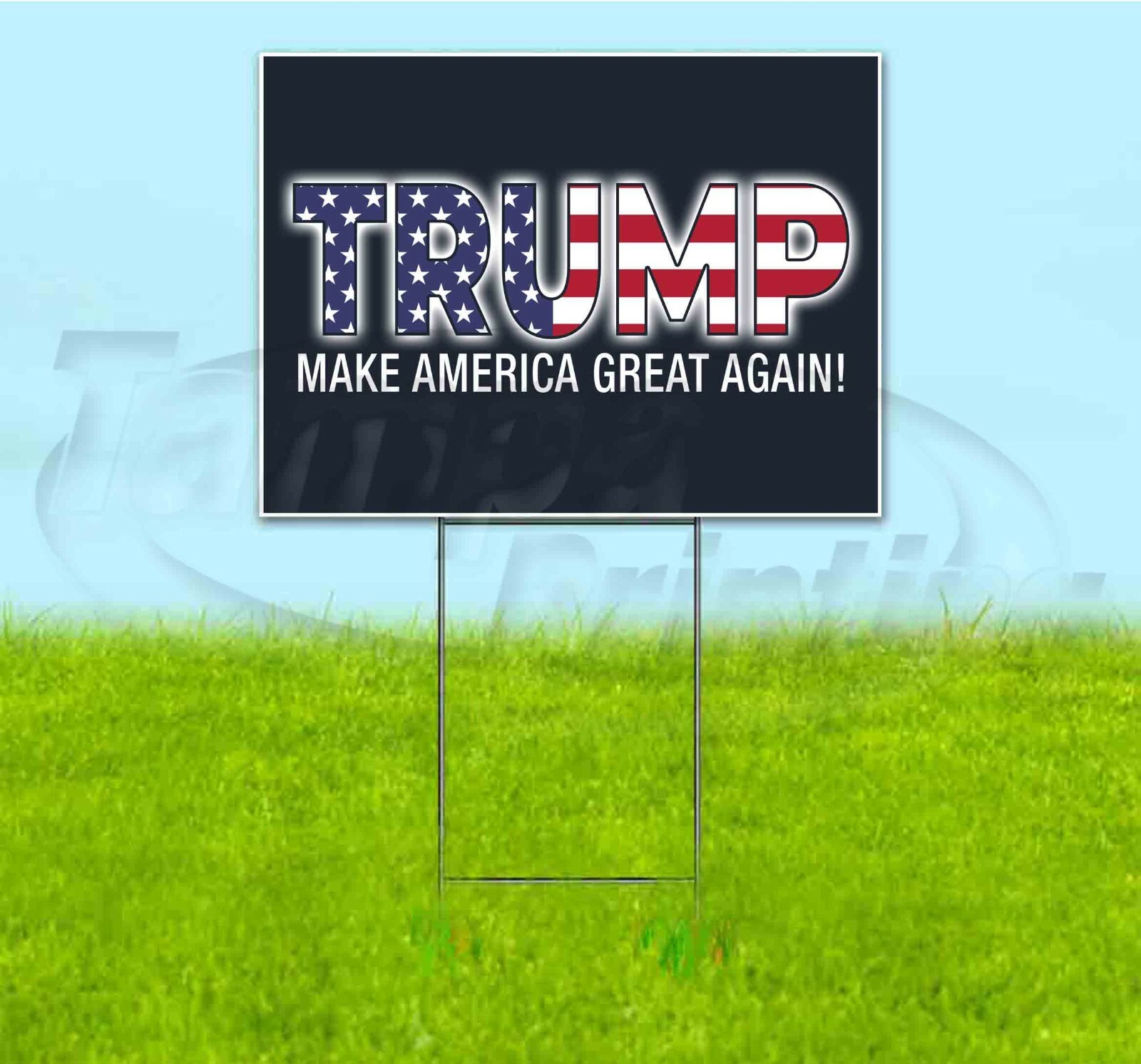 TRUMP MAGA 18×24 Yard Sign WITH STAKE Corrugated Bandit USA ELECTION