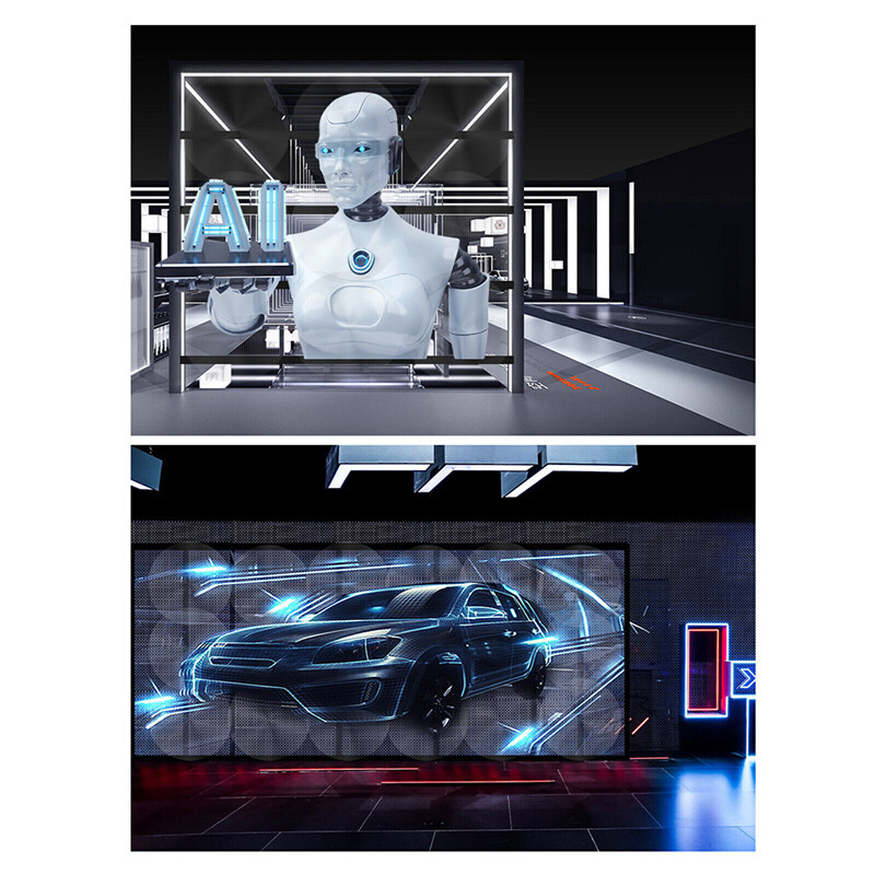 3*50cm 3D Holographic Projector Fan Smart HD Advertising Display Projector US