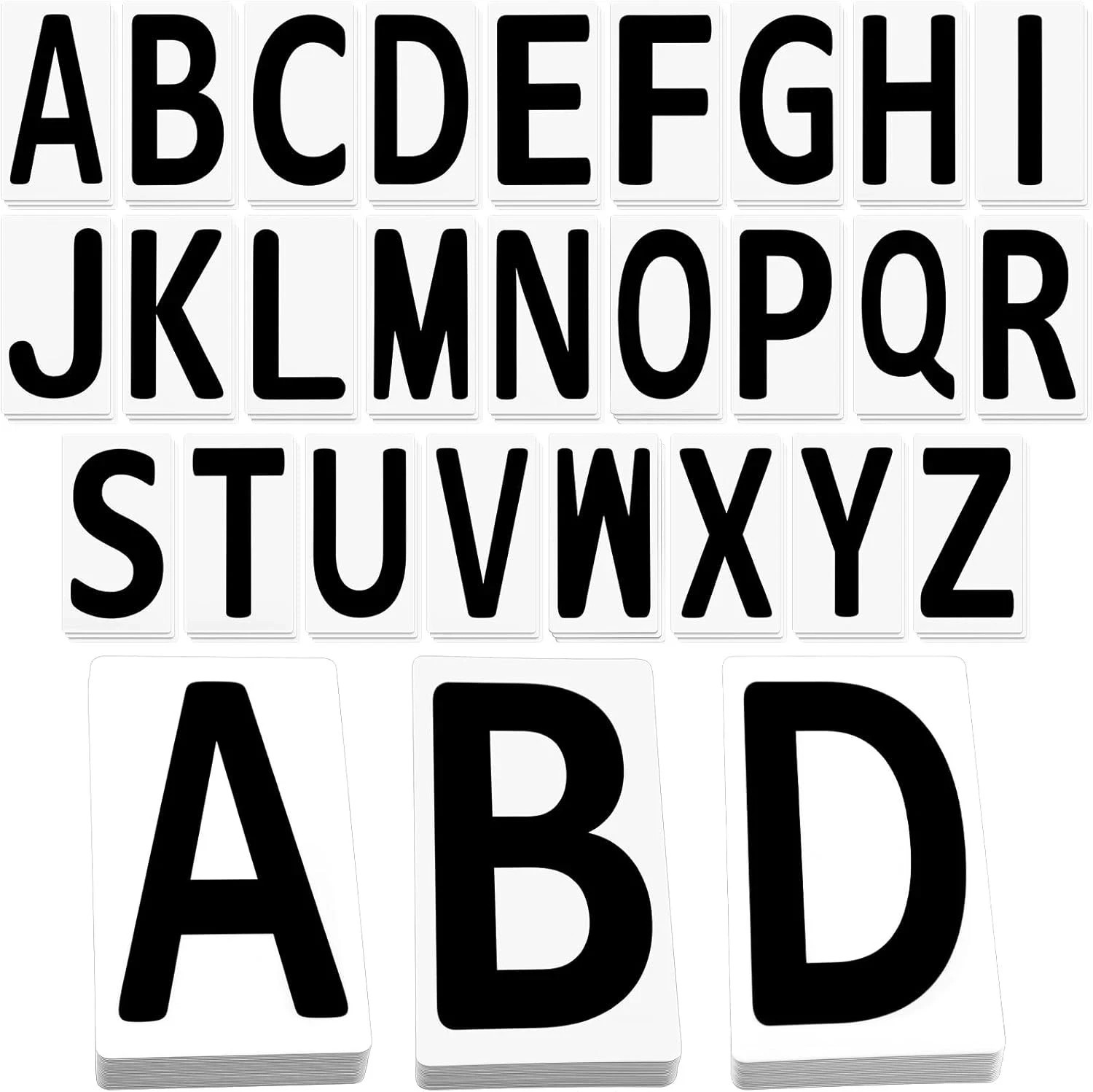 78 Pcs Letters for White Message Board Sidewalk Signs Swinging Sign Plastic L…