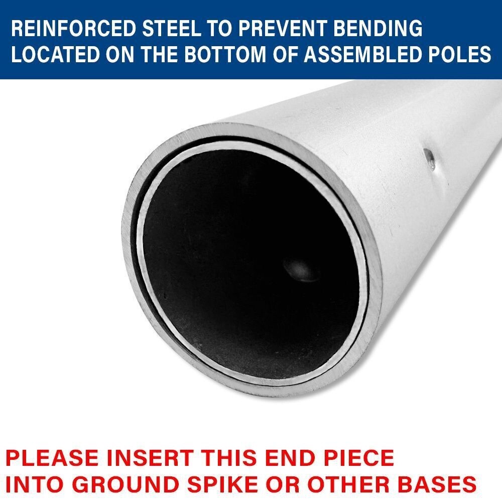 16FT ADVERTISING SUPER FLAG POLE & GROUND SPIKE BASE swooper (flag not included)