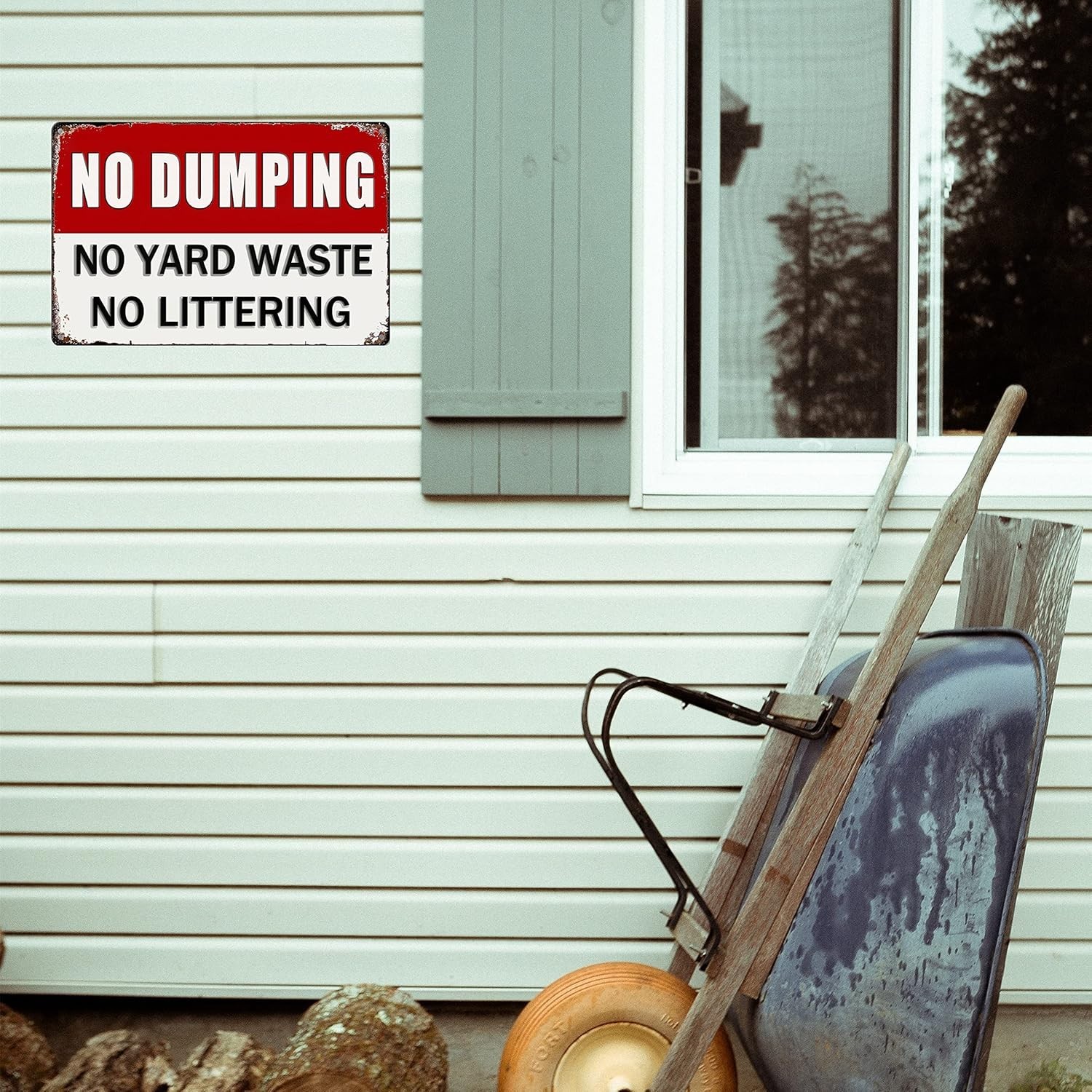 No Dumping Signs Private Property No Dumping No Yard Waste No Littering Tin S…