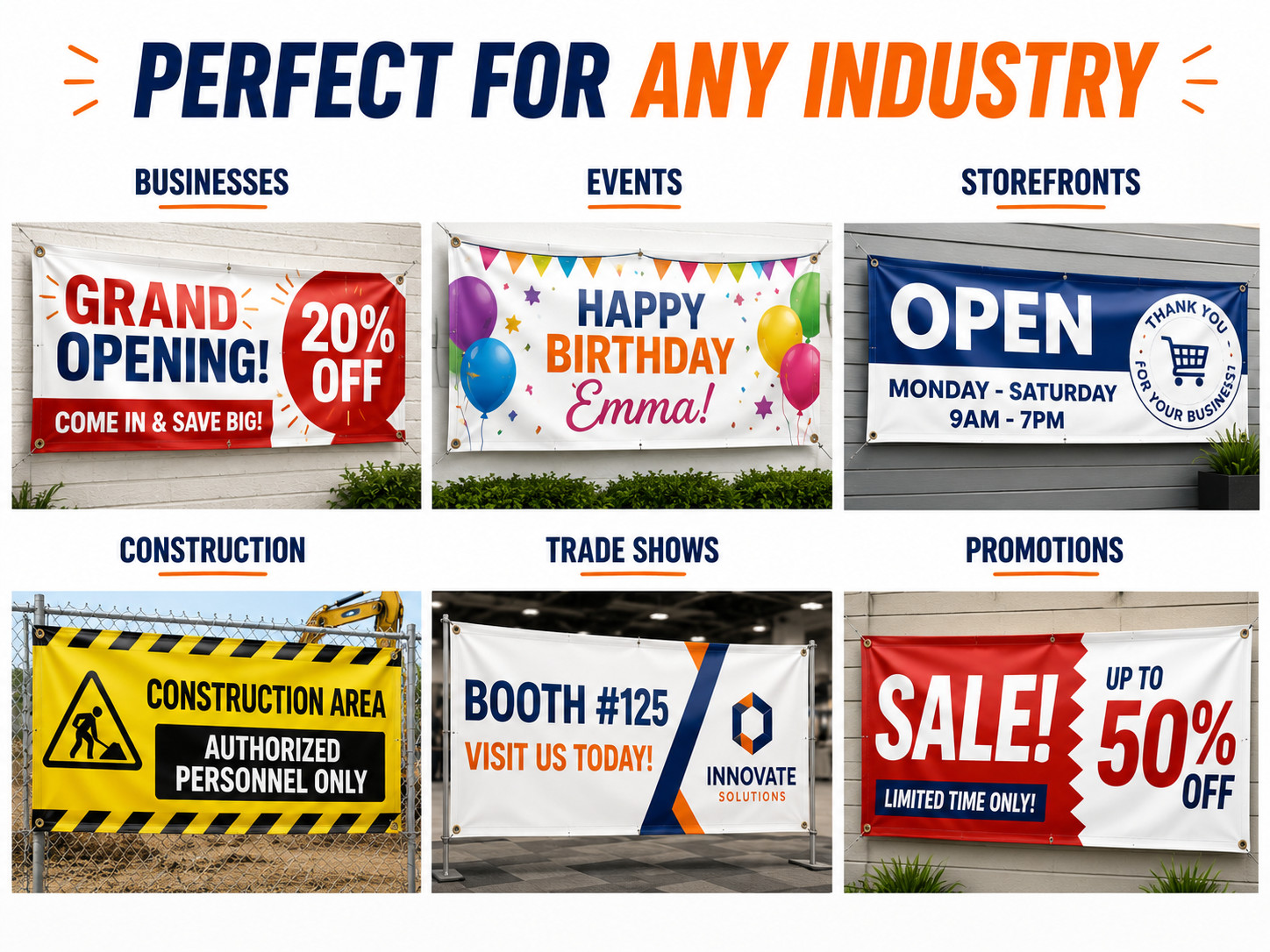 Custom Printed Banner – Outdoor Vinyl Sign for Business, Promotions & Events