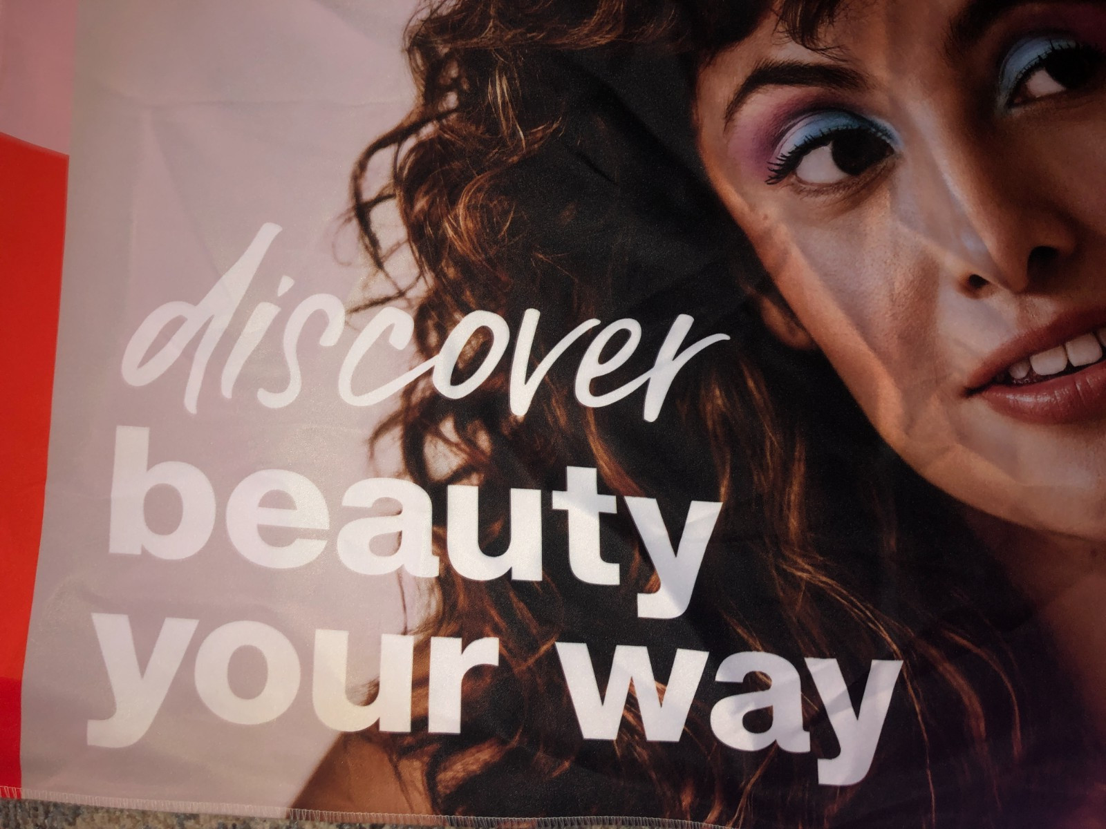 Ulta Beauty Store Retail Fabric Large Ad Banner 48×30 “Discover Beauty Your Way”