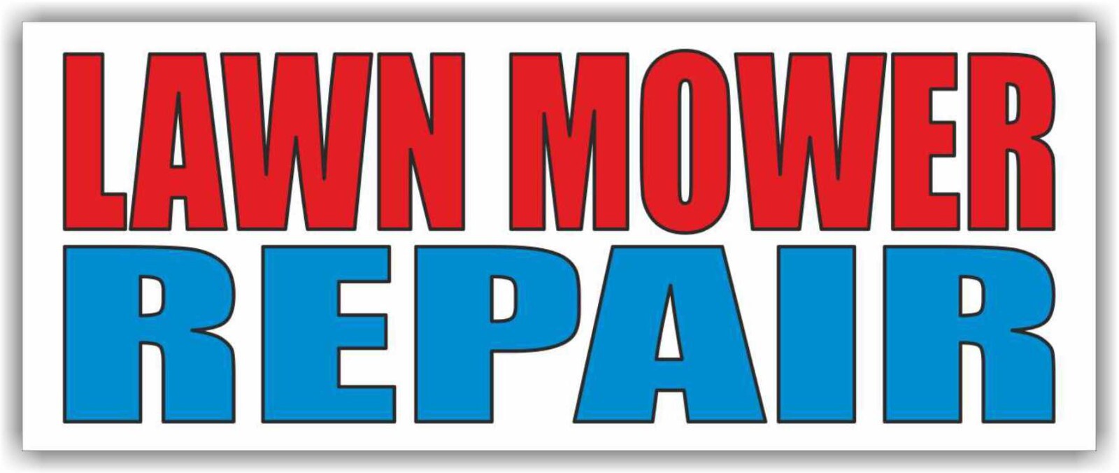 LAWN MOWER REPAIR Advertising Banner Vinyl Mesh Sign blades oil grass landscape