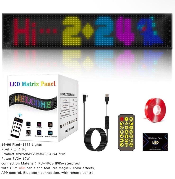 LED Pixel Matrix Panel Sign Advertising Flexible Display Screen Light Devil Eye