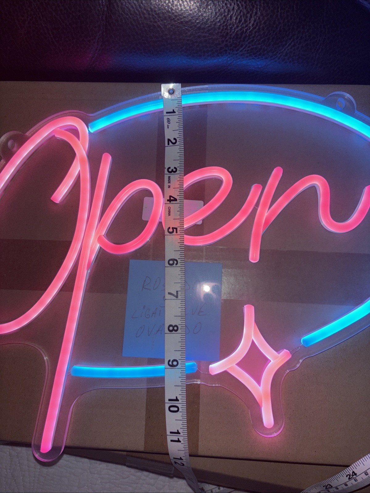 New LED Neon Sign Wall Decor – Pink and Blue Aesthetic Light Sign