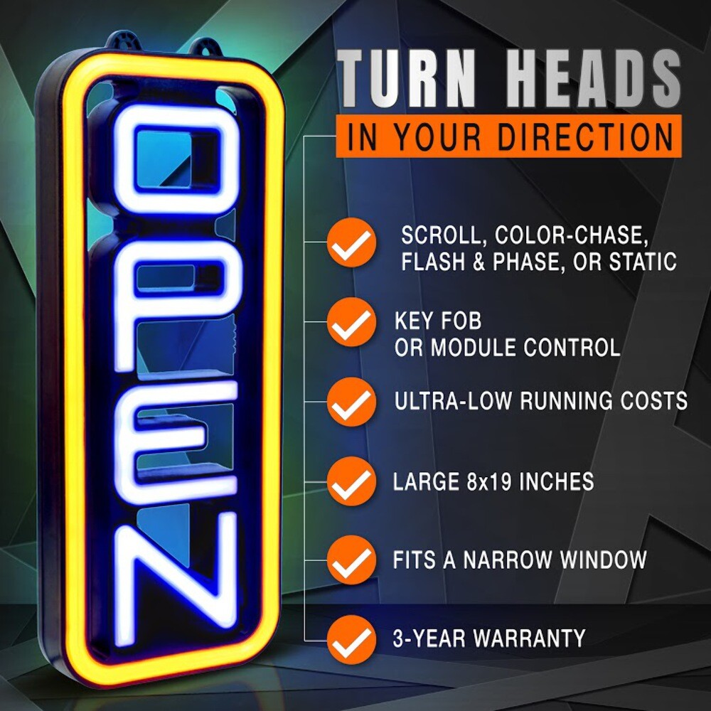 REFURBISHED – AS IS NO WARRANTY – Led Open Sign for Business –