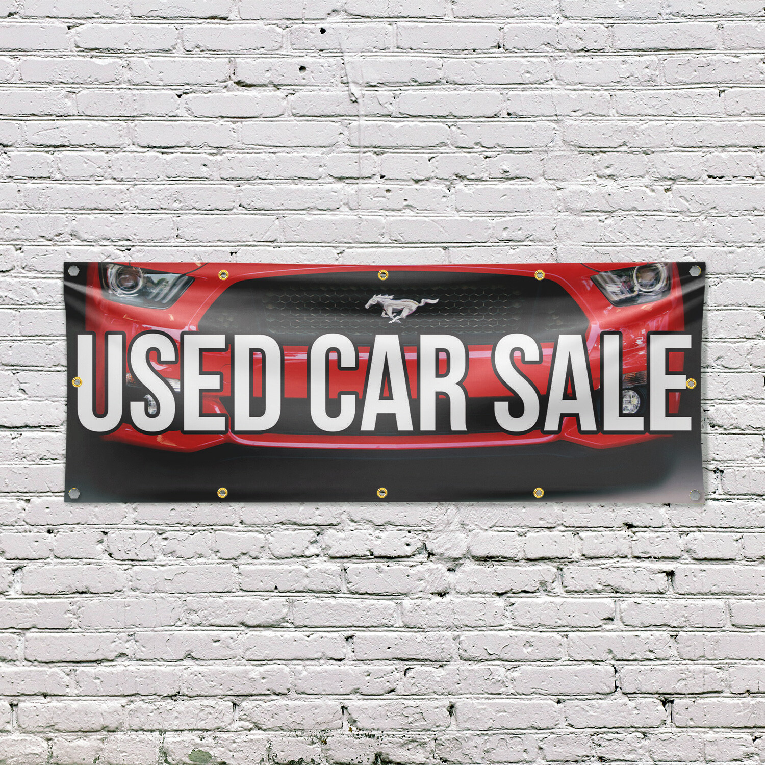 Used Car Sale Vinyl Banner Sign with Metal Grommets Heavy-Duty Single-Sided