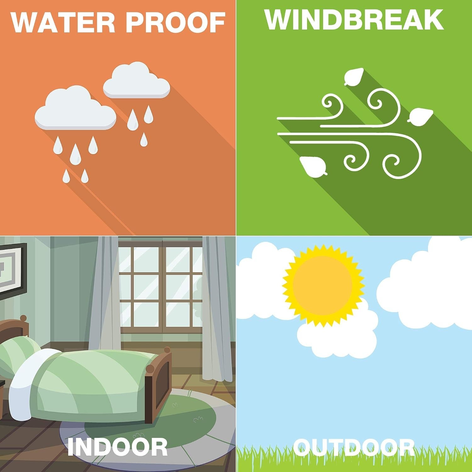 DIY Blank Lawn Signs, 18×12 Inches – Ideal for Events & Promotions, 4-Pack
