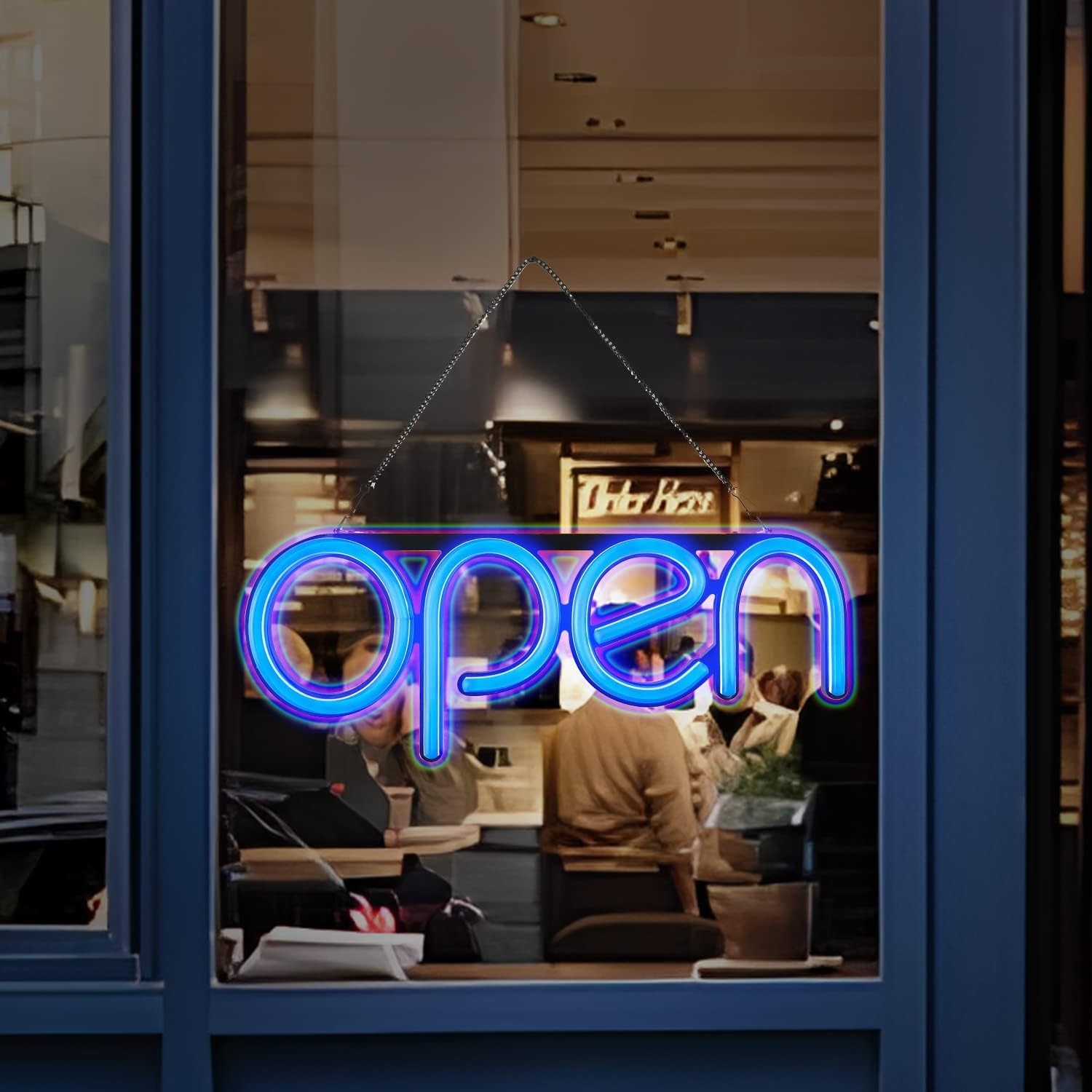LED Open Sign,16×6 inch Open Sign for Business,With multiple flashing modes, …