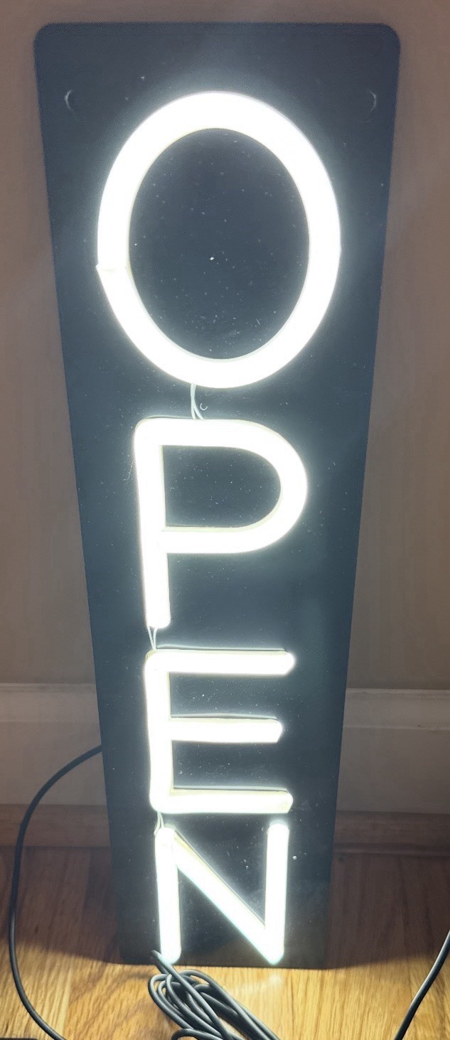 Ultra Bright 16″ LED Neon Open Sign for Retail Store Bar Salon Restaurant NEW…