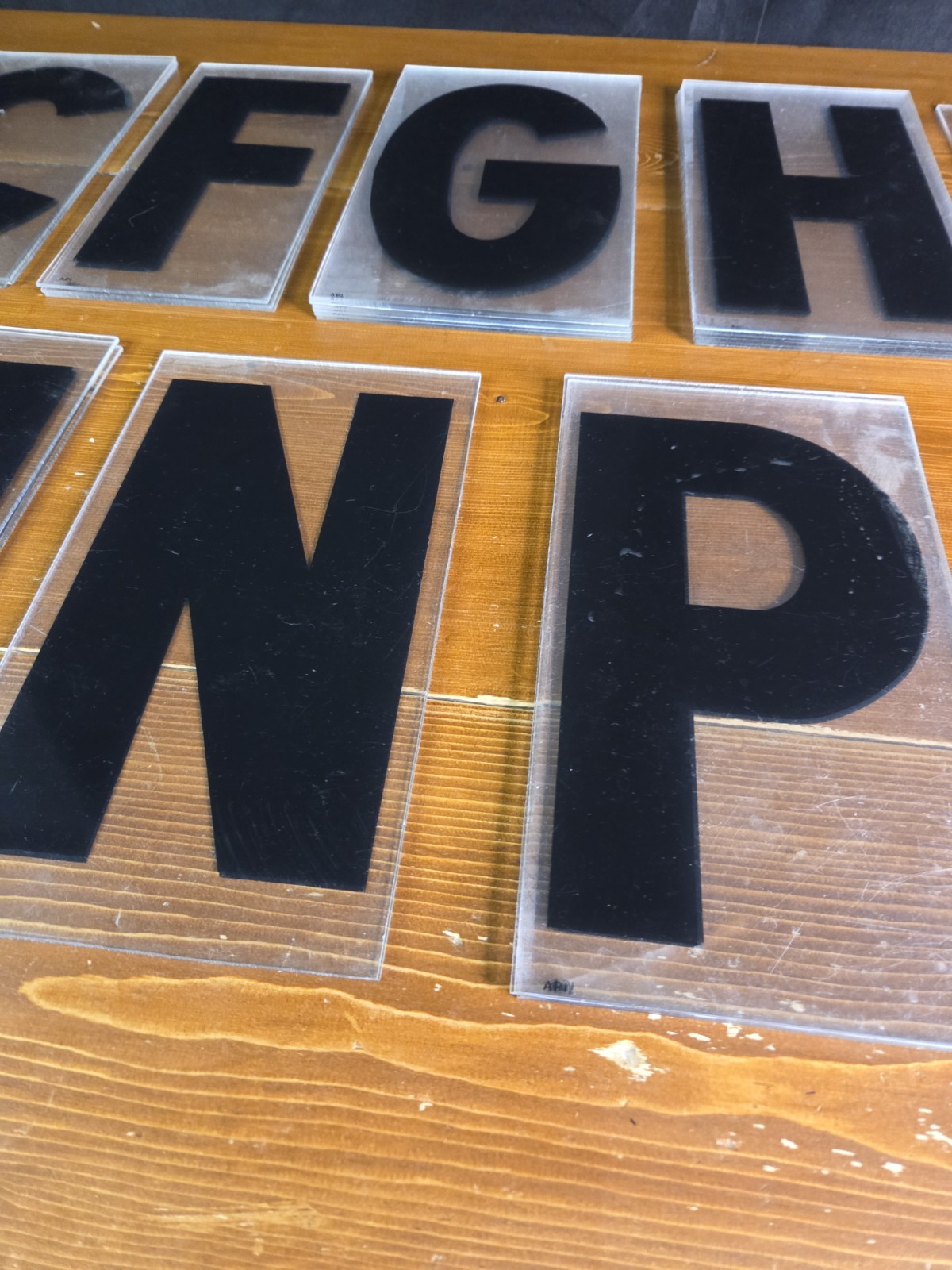 38 Vintage Plastic 9″ Marquee Mixed Letters For Outdoor Sign Black Used