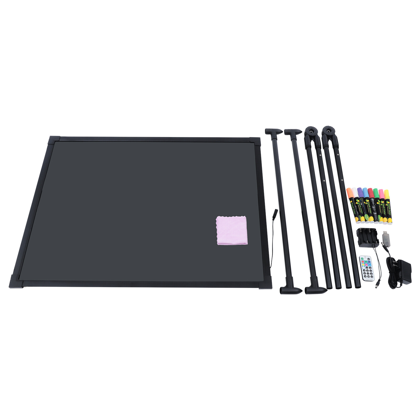 LED Message Board with Adjustable Height, Remote Control & Colorful Display