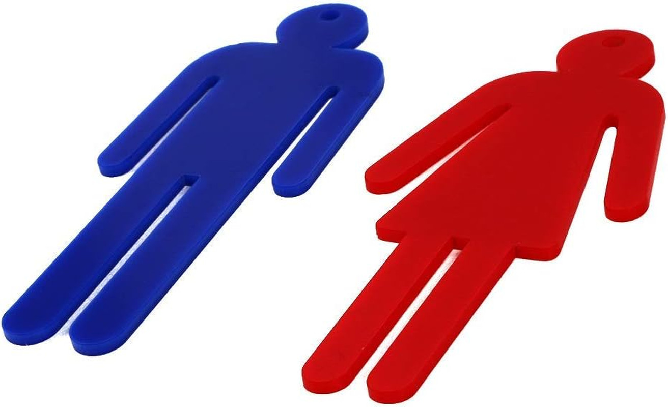 Men Women Unisex Acrylic Restroom Dressing Room Keychains Tags – Perfect for Des