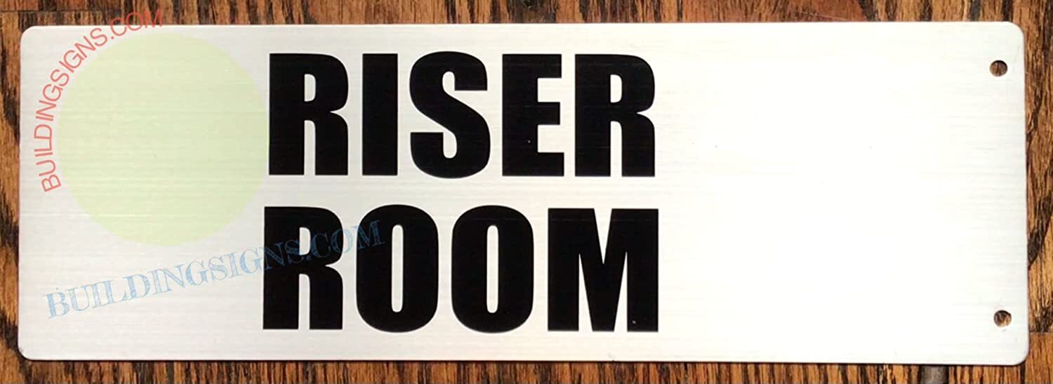 Riser Room Sign -Two-Sided/Double Sided Projecting, Corridor-REF24-1027