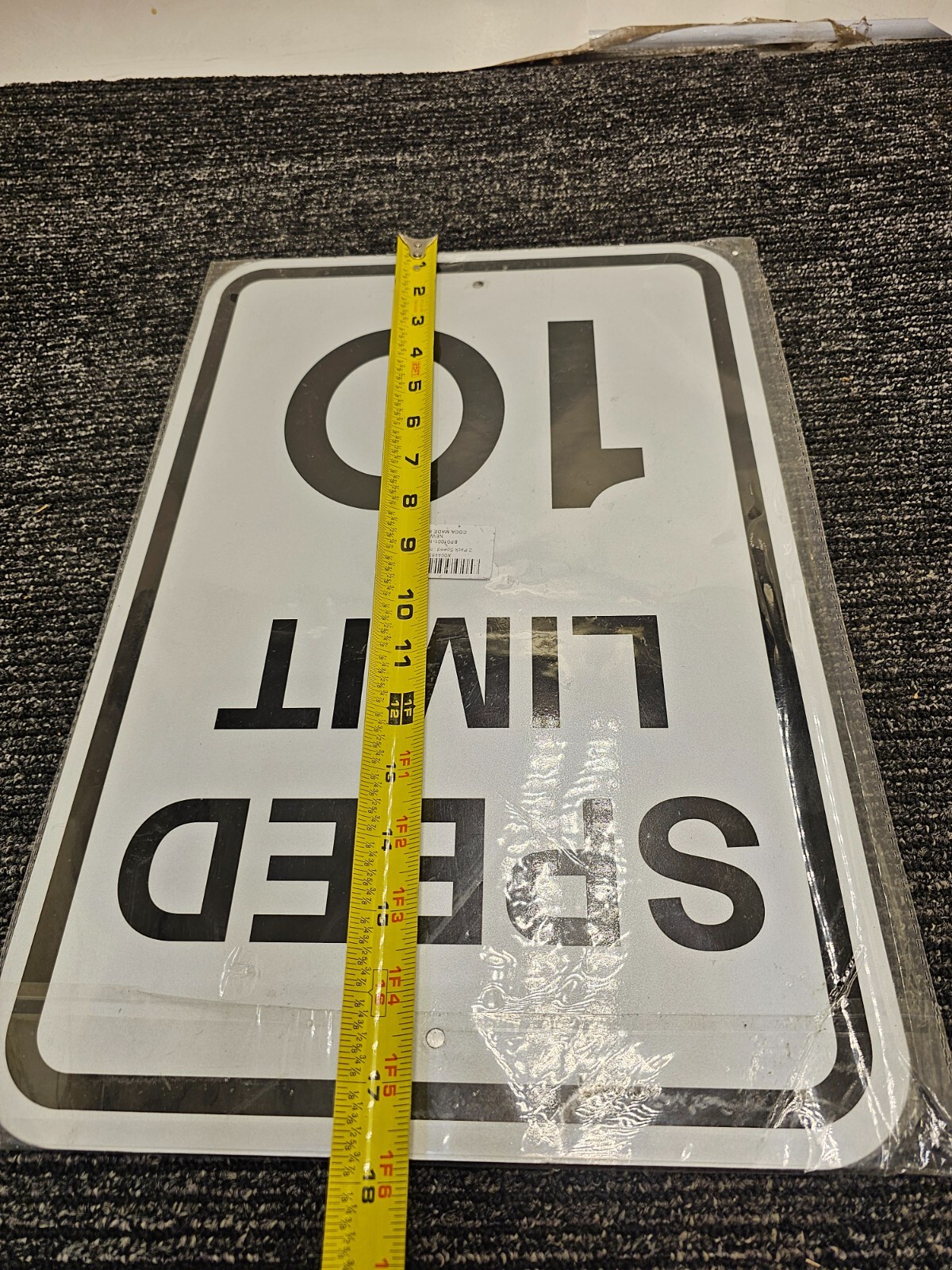 (QTY 2) Speed Limit 10 MPH Sign Slow Down Traffic Sign 12″x18″ Rust Free 40Mil