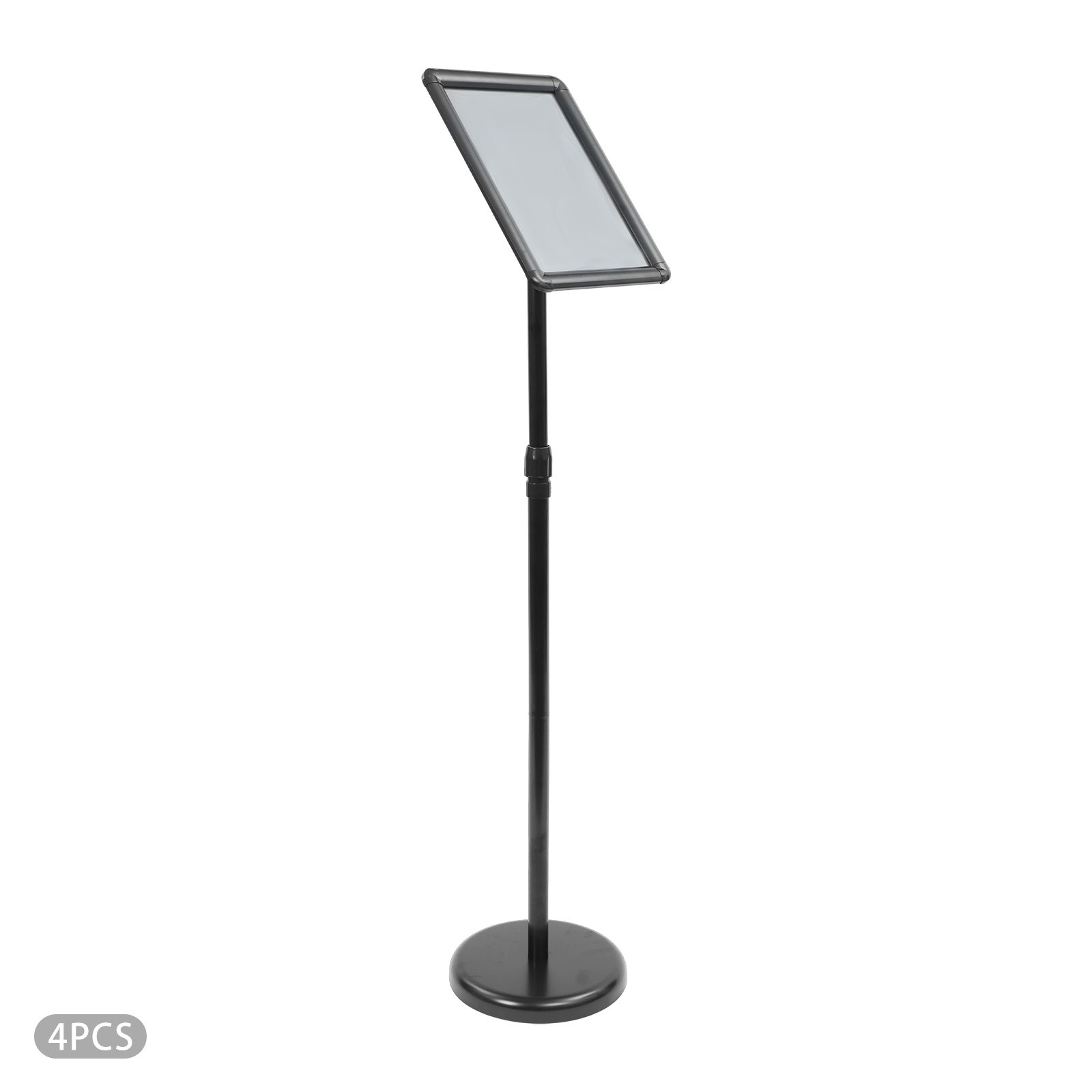 4 Packs Sign Stands Adjustable Floor Standing Sign Holder Pedestal Poster Stand