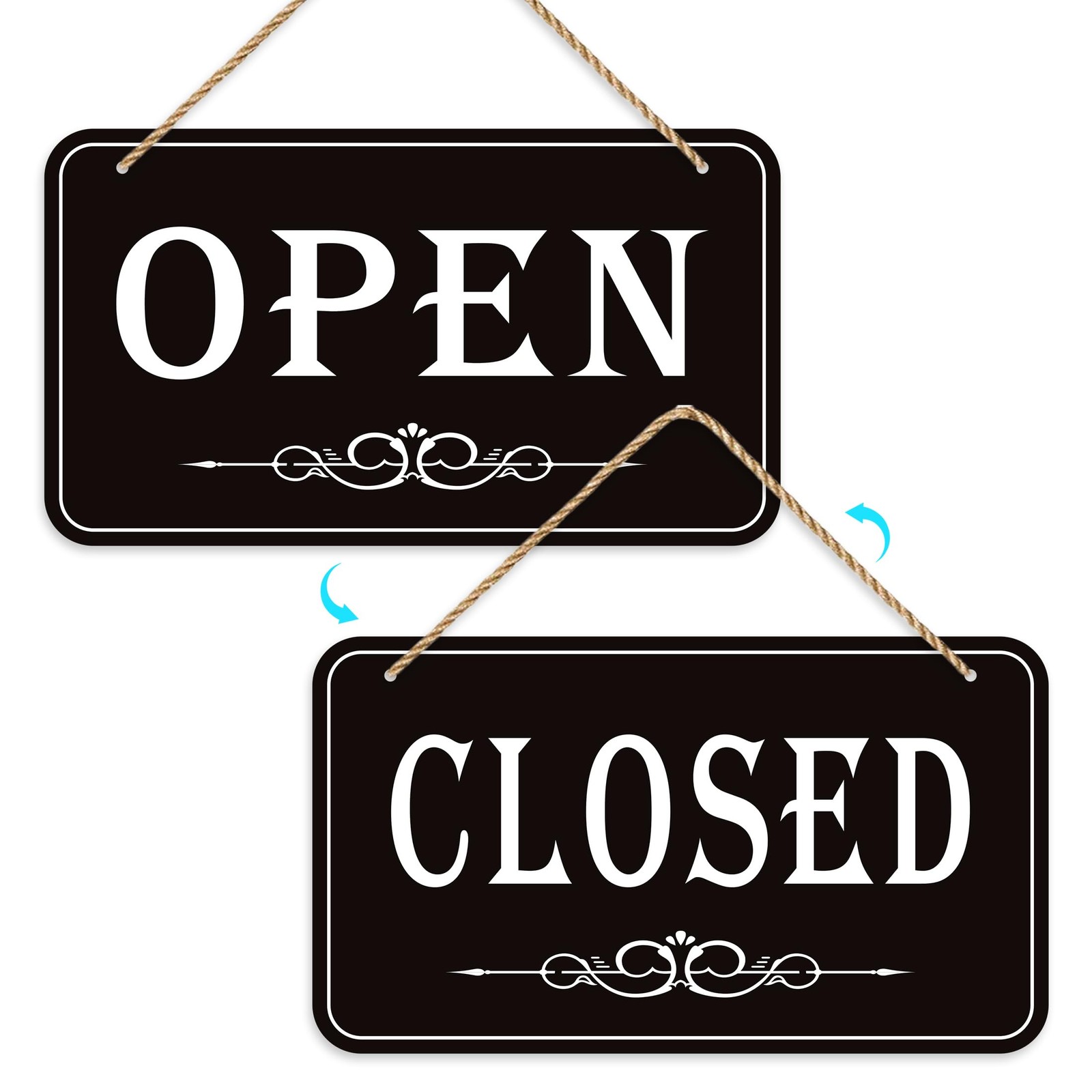 Open Closed Signs for Business, 12×6.7 Waterproof Double Sided Come In or Clo…
