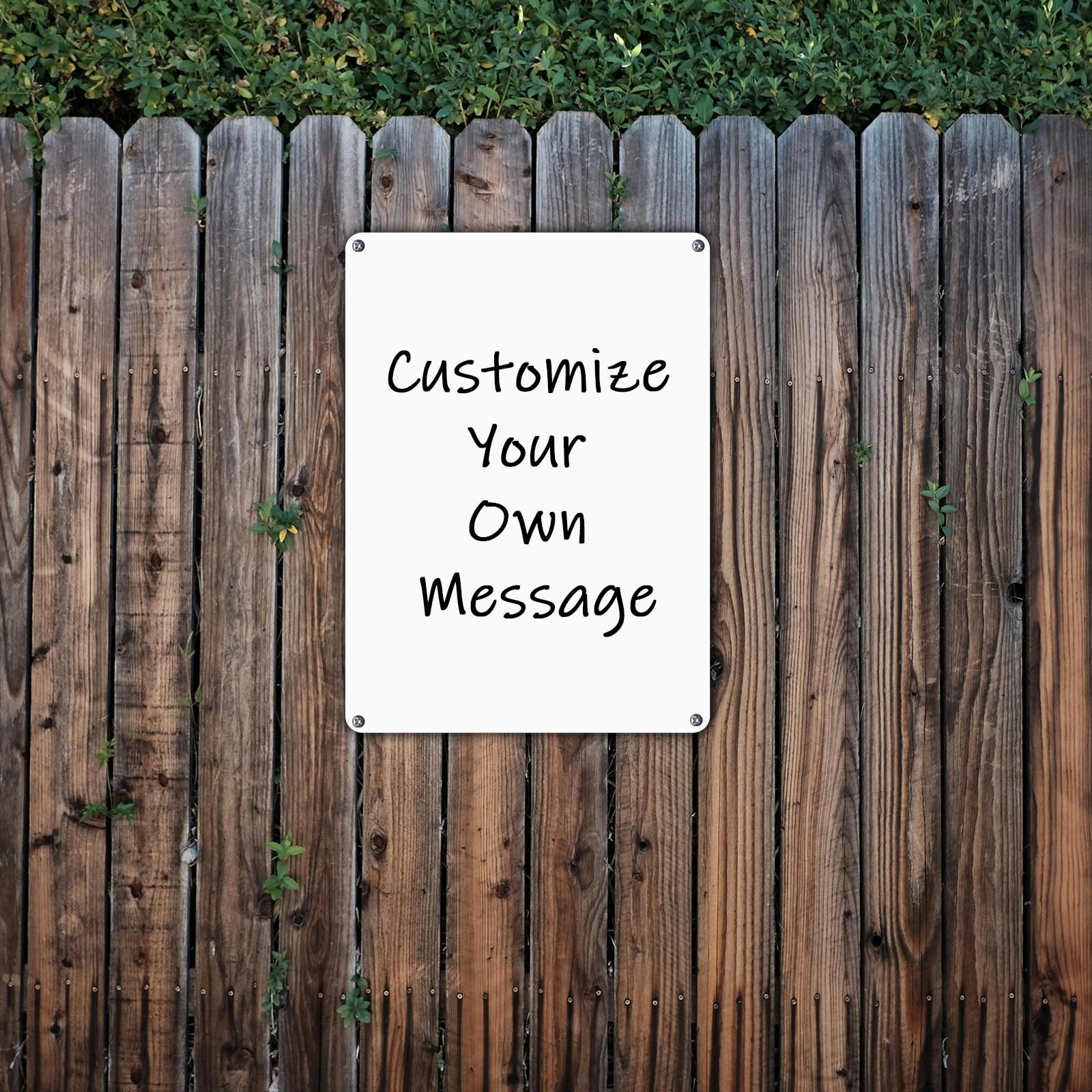Blank Metal Signs- 5 Pack, 10×7 inches White Blank Sign, Heavy Duty Aluminum …