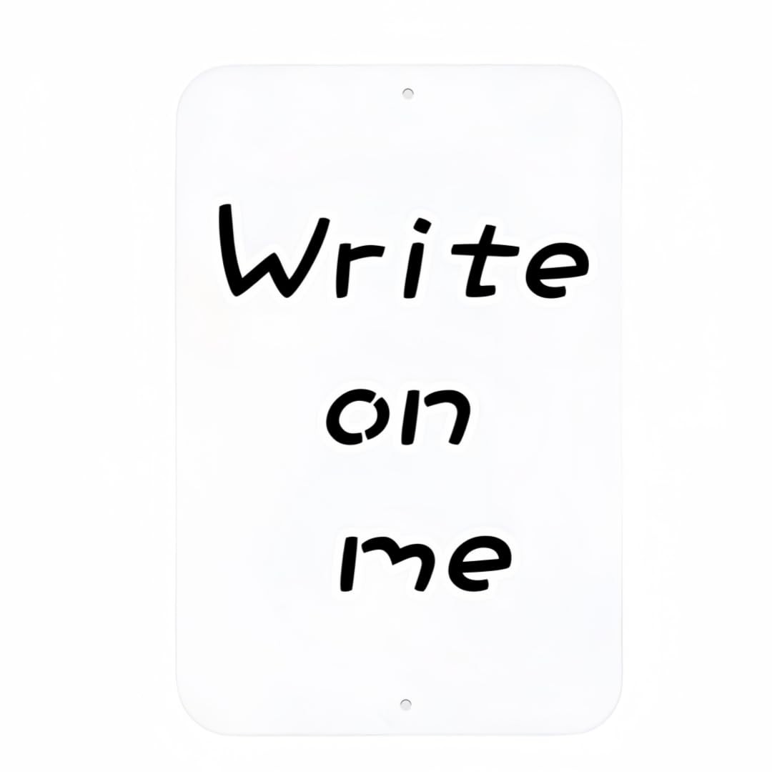 2-Pack White Metal Sign Blanks, 18″x 12″ .04″ Rust Free Aluminum, Reflective,…