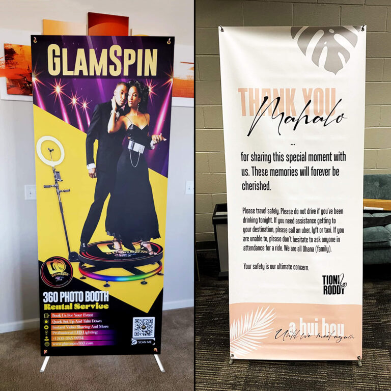 Anley Custom X-Stand Banners & Signs Customize Banner for Trade Show and Display