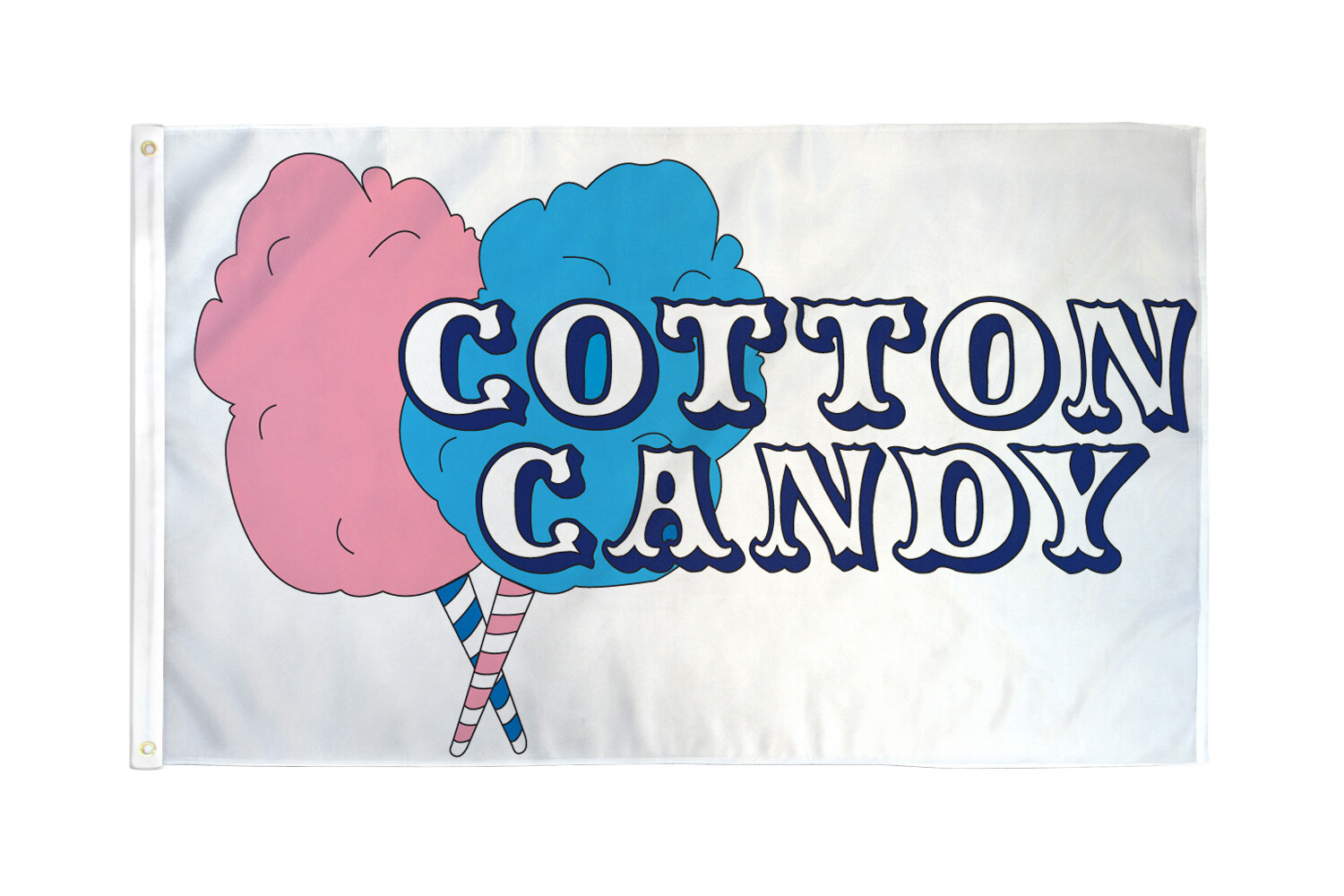 Cotton Candy Flag 3x5ft Cotton Candy Banner Sign Concessions Food Service