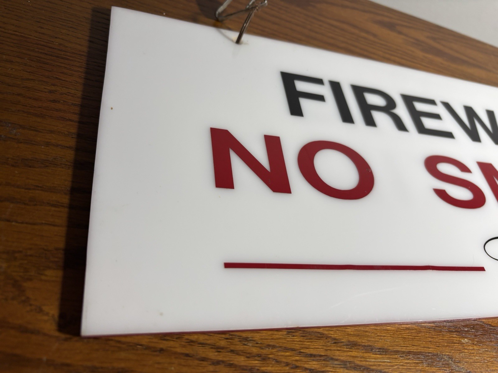 Rare Vintage Acrylic Plexi No Smoking Please Fireworks Warning Retail Store Sign