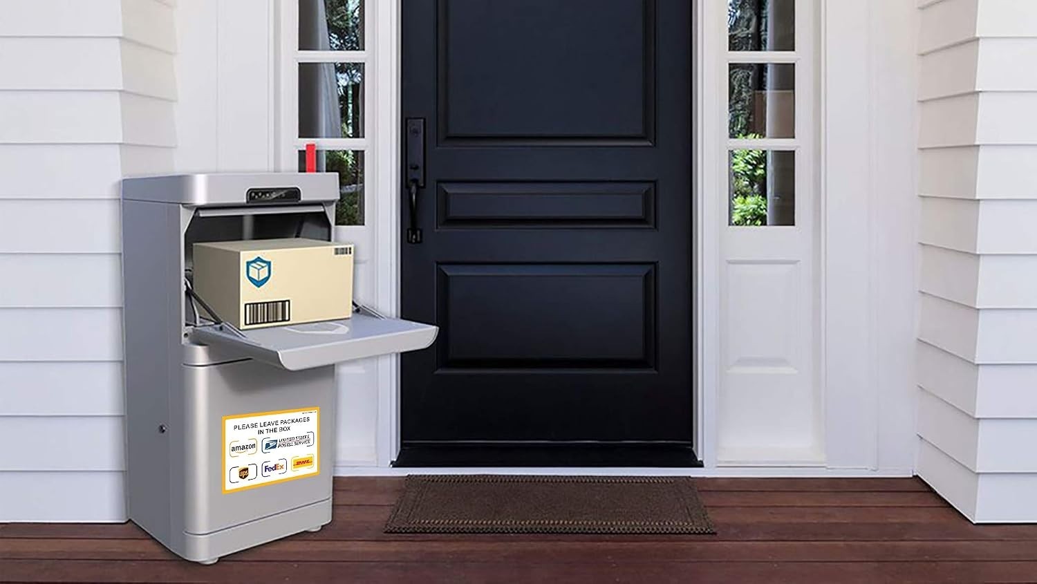Decal Pack of 2: 10×7 Self-Adhesive Package Delivery Signs for Secure Drop-Off