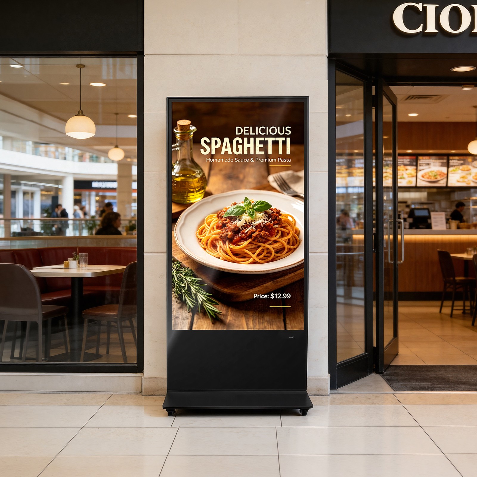 VEVOR 65 in Indoor Digital Signage Floor Standing Advertising Display Kiosk 4K