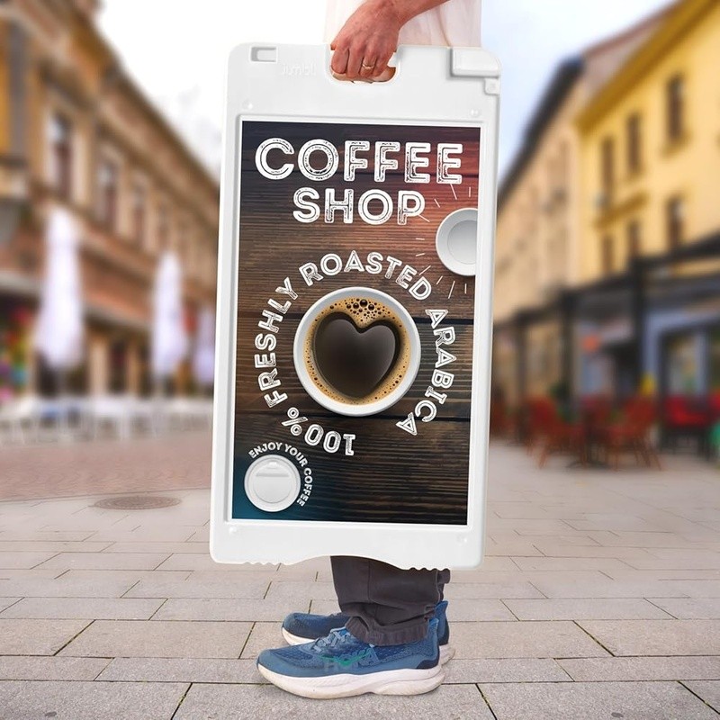 Durable Waterproof Sign Frame Double-Sided A-Frame Portable Marketing Display US