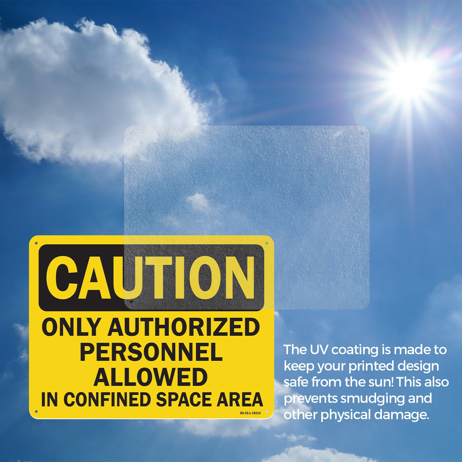 Only Authorized Personnel Allowed In Confined Space Area OSHA – 5 or 10 Pack