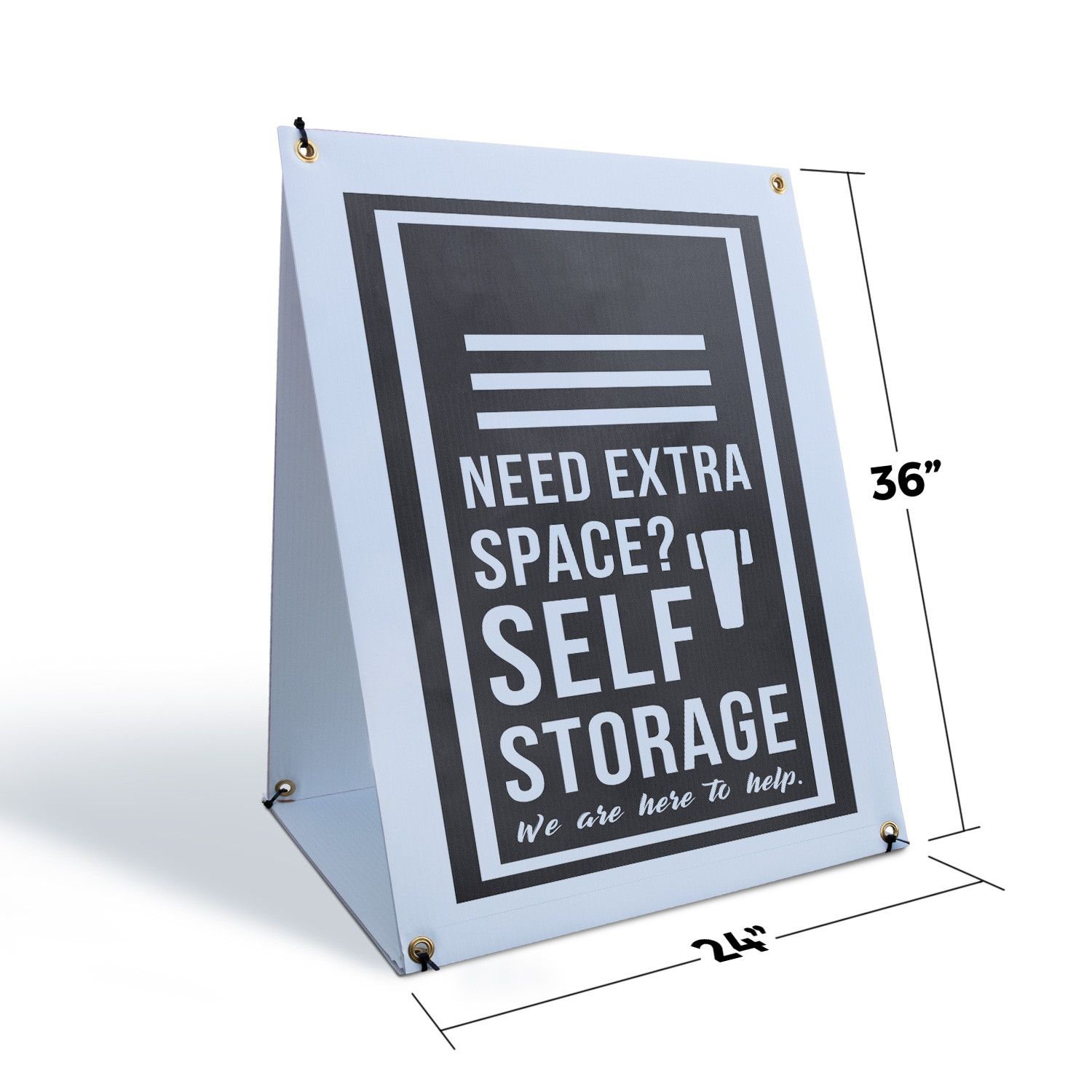 Need Extra Space Self Storage A-Frame Sidewalk Sign Affordable Units Available